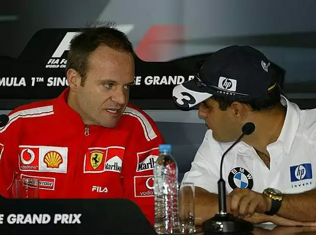 Rubens Barrichello und Juan-Pablo Montoya Titel-Bild zur News: Rubens Barrichello und Juan-Pablo Montoya
