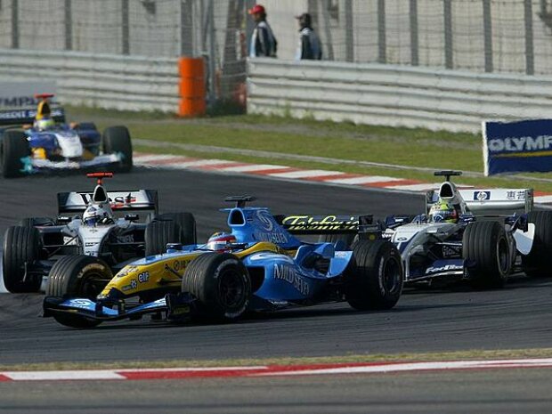Titel-Bild zur News: Alonso, Coulthard, Ralf Schumacher und Fisichella