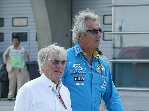Titel-Bild zur News: Bernie Ecclestone und Flavio Briatore
