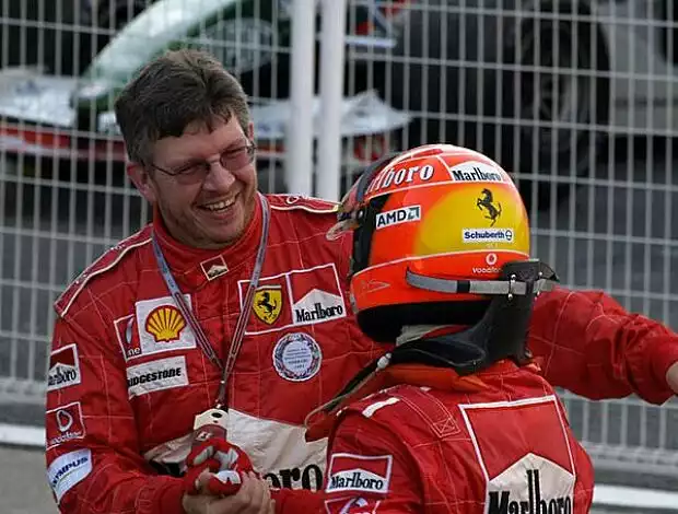 Ross Brawn und Michael Schumacher Titel-Bild zur News: Ross Brawn und Michael Schumacher