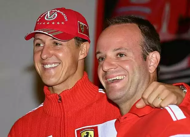 Titel-Bild zur News: Schumacher und Barrichello