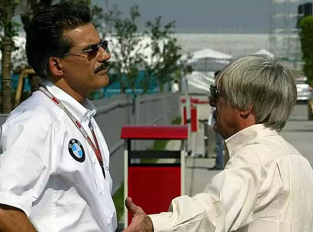 Dr. Mario Theissen und Bernie Ecclestone Titel-Bild zur News: Dr. Mario Theissen und Bernie Ecclestone