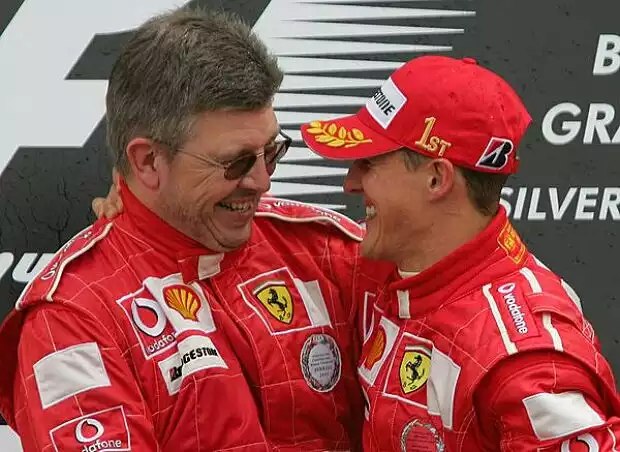 Ross Brawn und Michael Schumacher Titel-Bild zur News: Ross Brawn und Michael Schumacher