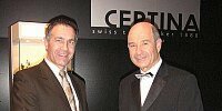 'Certina'-Präsident Adrian Bosshard und Teamchef Peter Sauber
