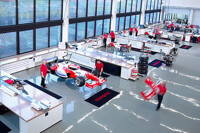 Blick in die Kölner Toyota-Teambasis