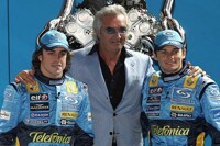 Fernando Alonso, Flavio Briatore und Giancarlo Fisichella