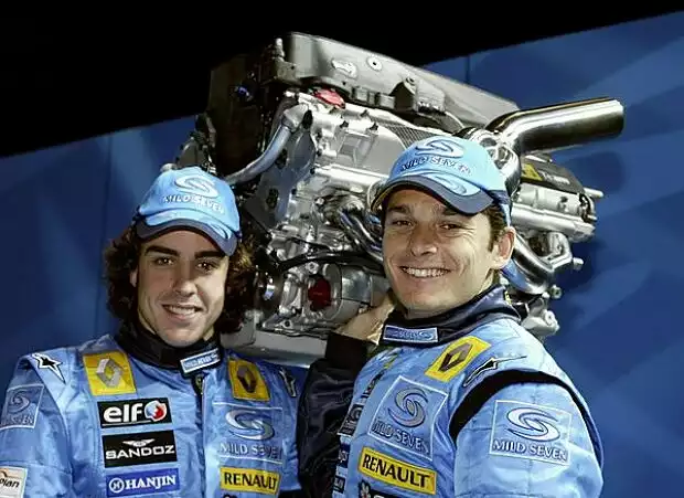 Alonso, Fisichella und der RS25 Titel-Bild zur News: Alonso, Fisichella und der RS25