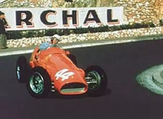 Maurice Trintignant im Ferrari 625/555 in Monaco 1955 Titel-Bild zur News: Maurice Trintignant im Ferrari 625/555 in Monaco 1955