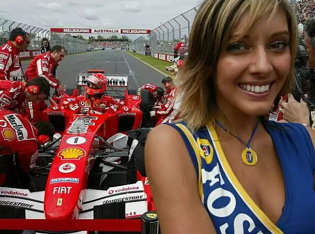 Titel-Bild zur News: Grid-Girl von Michael Schumacher