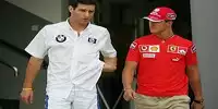 Mark Webber und Michael Schumacher