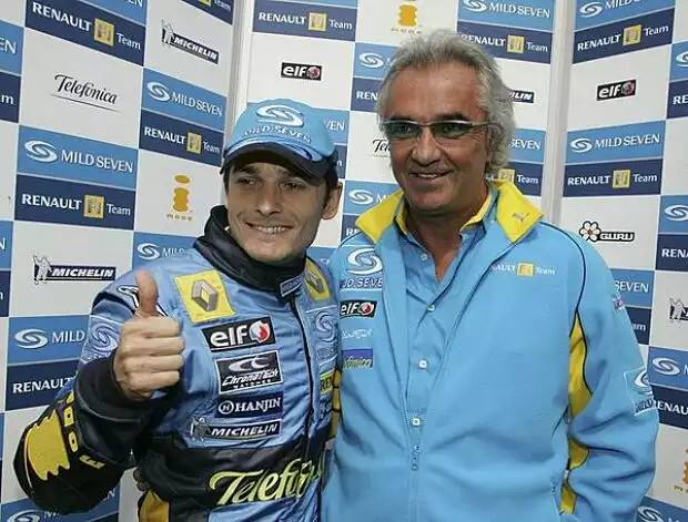 Giancarlo Fisichella und Flavio Briatore Titel-Bild zur News: Giancarlo Fisichella und Flavio Briatore