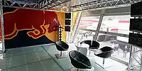 Motorhome von Red Bull Racing