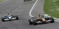 David Coulthard (Red Bull-Cosworth RB1) vor Felipe Massa (Sauber-Petronas C24)