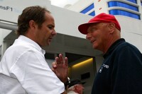 Gerhard Berger und Niki Lauda