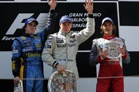 Alonso, Räikkönen und Trulli