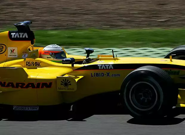 Narain Karthikeyan (Jordan-Toyota EJ15) Titel-Bild zur News: Narain Karthikeyan (Jordan-Toyota EJ15)