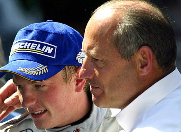 Titel-Bild zur News: Kim Räikkönen und McLaren-Chef Ron Dennis