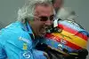Bild zum Inhalt: Flavio Briatore und das Team, das jeder mag...