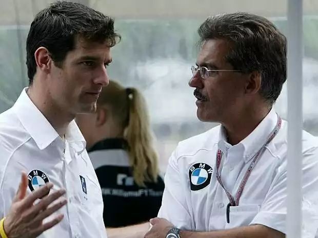 Mark Webber und Mario Theissen Titel-Bild zur News: Mark Webber und Mario Theissen