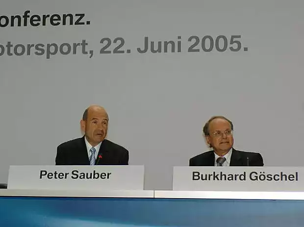 Peter Sauber und Burkhard Göschel Titel-Bild zur News: Peter Sauber und Burkhard Göschel