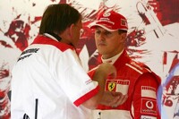 Bridgestone-Ingenieur und Michael Schumacher