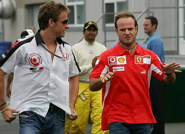 Jenson Button und Rubens Barrichello Titel-Bild zur News: Jenson Button und Rubens Barrichello