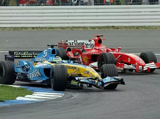 Giancarlo Fisichella und Michael Schumacher Titel-Bild zur News: Giancarlo Fisichella und Michael Schumacher