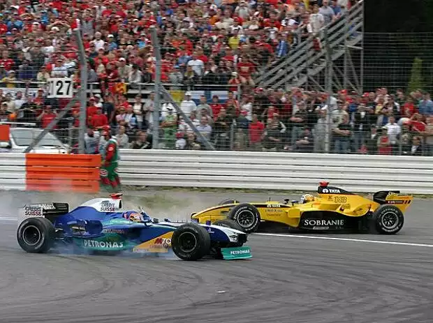 Jacques Villeneuve und Tiago Monteiro Titel-Bild zur News: Jacques Villeneuve und Tiago Monteiro