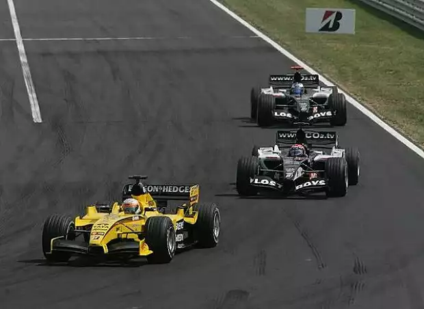 Narain Karthikeyan, Christijan Albers und Robert Doornbos Titel-Bild zur News: Narain Karthikeyan, Christijan Albers und Robert Doornbos