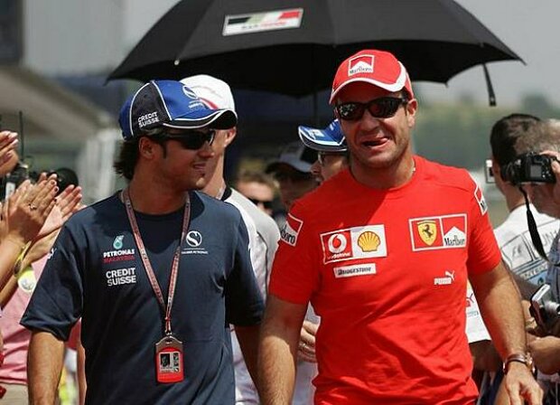 Titel-Bild zur News: Felipe Massa und Rubens Barrichello
