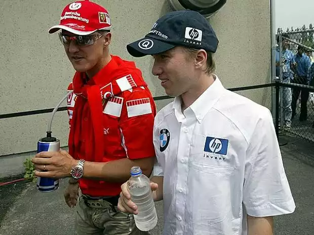 Michael Schumacher und Nick Heidfeld Titel-Bild zur News: Michael Schumacher und Nick Heidfeld