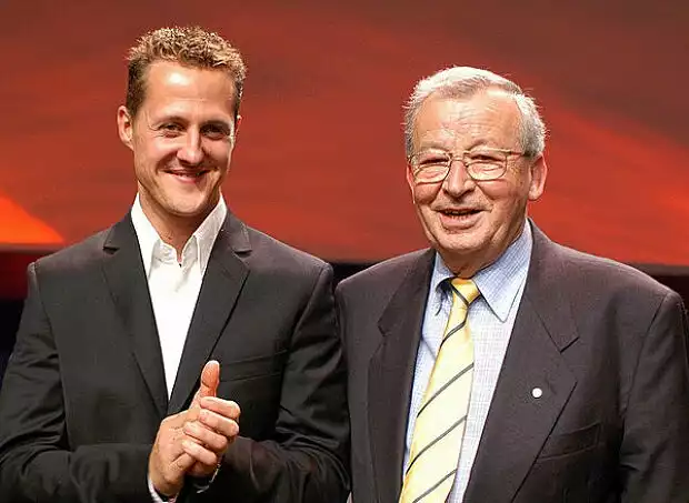 Michael Schumacher und Dr. Reinfried Pohl Titel-Bild zur News: Michael Schumacher und Dr. Reinfried Pohl