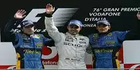Bild zum Inhalt: Montoya gewinnt Thriller in Monza - Räikkönen im Pech