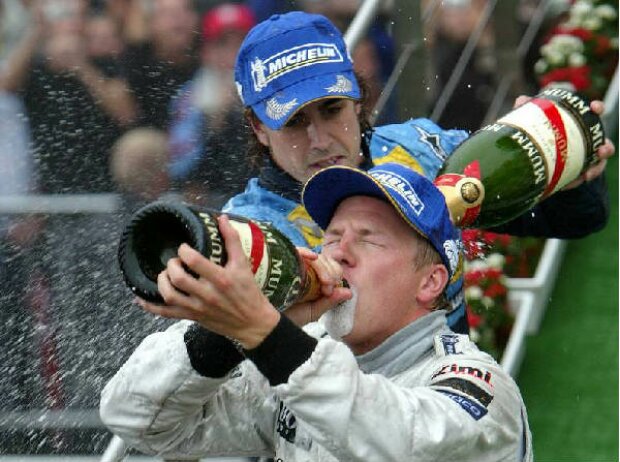 Titel-Bild zur News: Kimi Räikkönen und Fernando Alonso