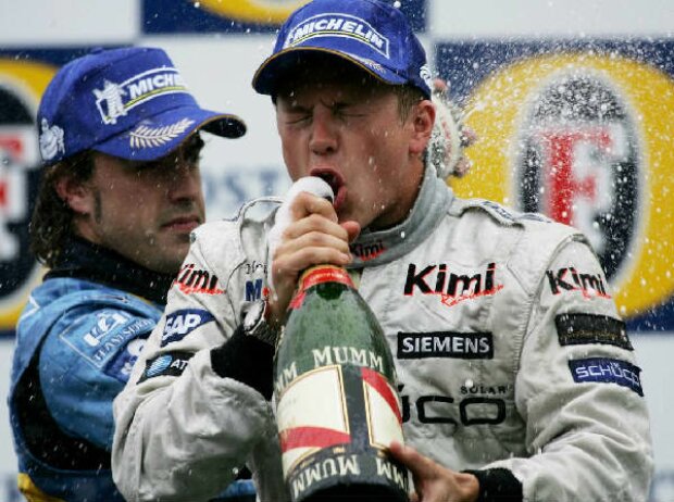 Titel-Bild zur News: Kimi Räikkönen  und Fernando Alonso