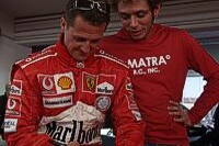 Bild zum Inhalt: Rossi war nur einen Tick langsamer als Schumacher