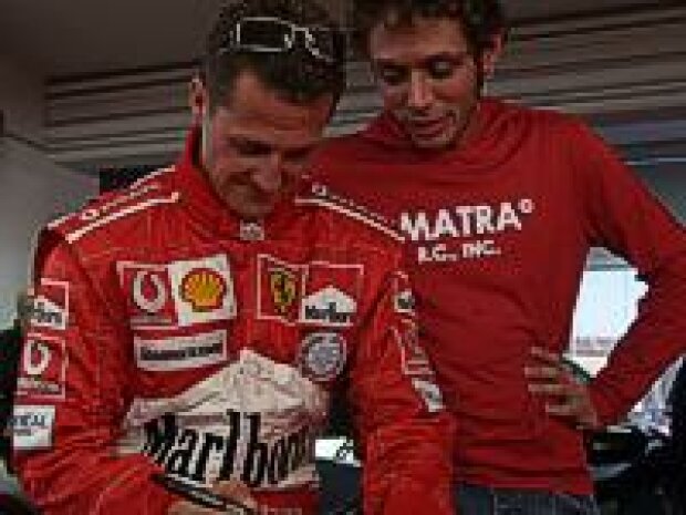 Titel-Bild zur News: Schumacher und Rossi