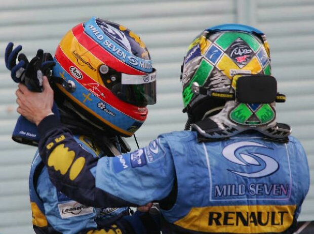 Titel-Bild zur News: Fernando Alonso und Giancarlo Fisichella