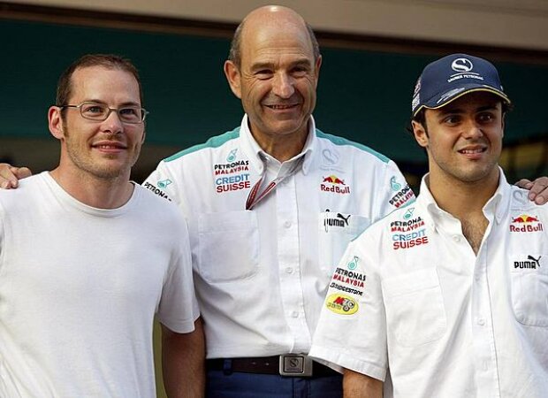 Jacques Villeneve, Peter Sauber und Felipe Massa Jacques Villeneve, Peter Sauber und Felipe Massa