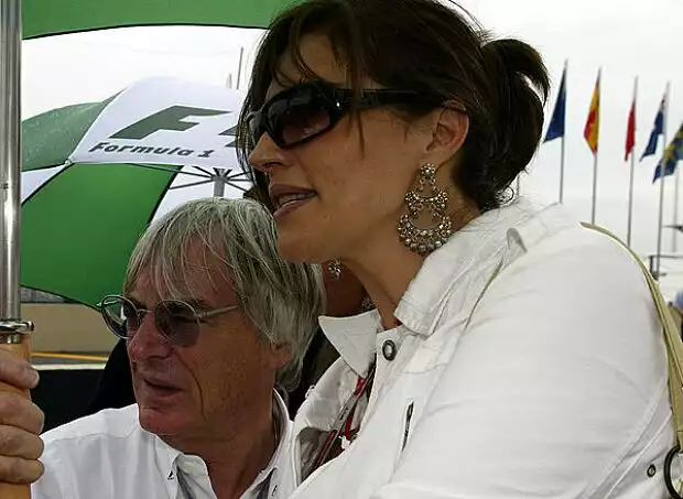 Bernie Eccelstone und Ehefrau Slavica Titel-Bild zur News: Bernie Eccelstone und Ehefrau Slavica