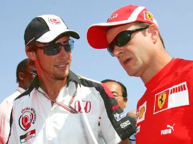 Jenson Button und Rubens Barrichello Jenson Button und Rubens Barrichello
