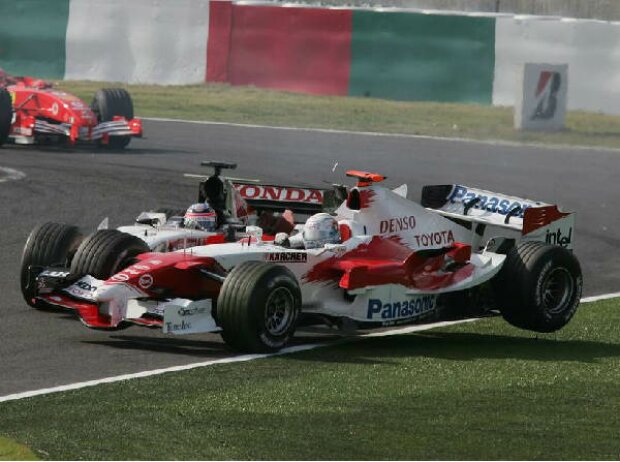 Jarno Trulli und Takuma Sato Jarno Trulli und Takuma Sato