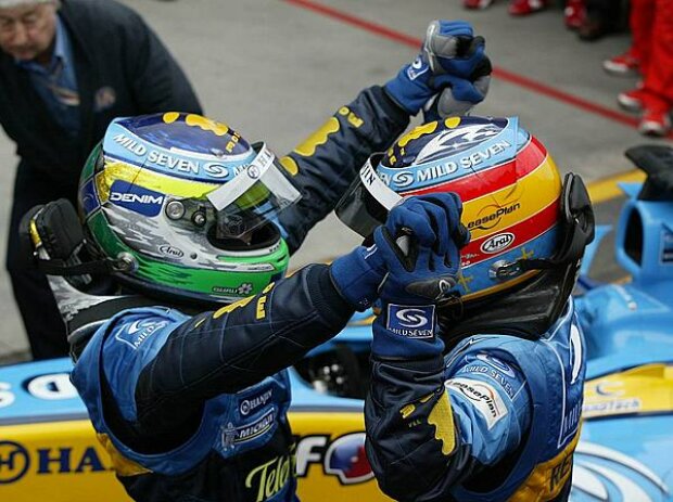 Titel-Bild zur News: Giancarlo Fisichella und Fernando Alonso