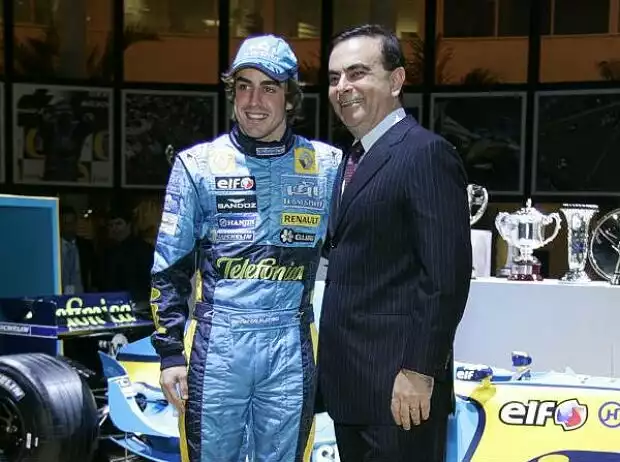 Fernando Alonso und Carlos Ghosn Titel-Bild zur News: Fernando Alonso und Carlos Ghosn