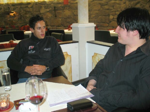 Patrick Friesacher und 'F1Total.com'-Chefredakteur Christian Nimmervoll Patrick Friesacher und 'F1Total.com'-Chefredakteur Christian Nimmervoll