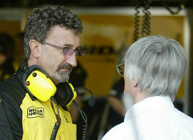Eddie Jordan und Formel-1-Chef Bernie Ecclestone Eddie Jordan und Formel-1-Chef Bernie Ecclestone