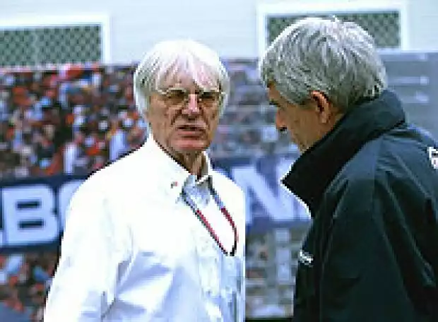 Bernie Ecclestone und Pierre Dupasquier Titel-Bild zur News: Bernie Ecclestone und Pierre Dupasquier
