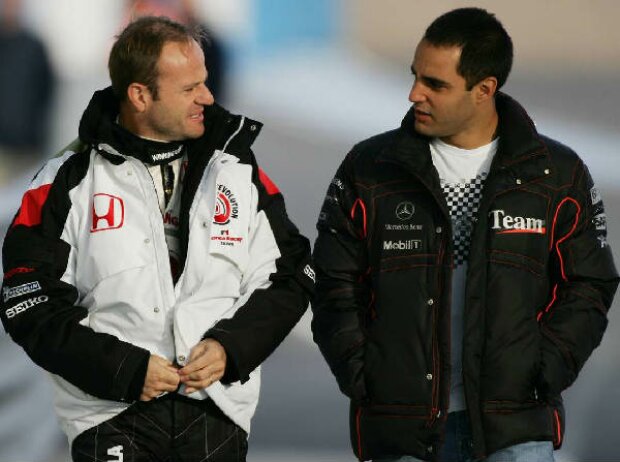 Titel-Bild zur News: Rubens Barrichello Juan-Pablo Montoya