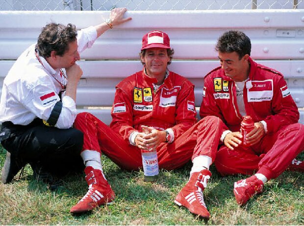Jean Todt, Gerhard Berger und Jean Alesi Jean Todt, Gerhard Berger und Jean Alesi