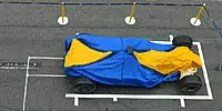Renault unter einer Abdeckung
